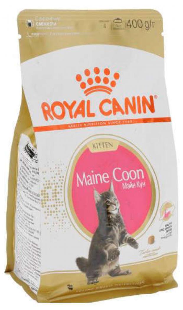 Сухой корм для котят Royal Canin Maine Coon Kitten для породы мейн-кун 400 г 423₽