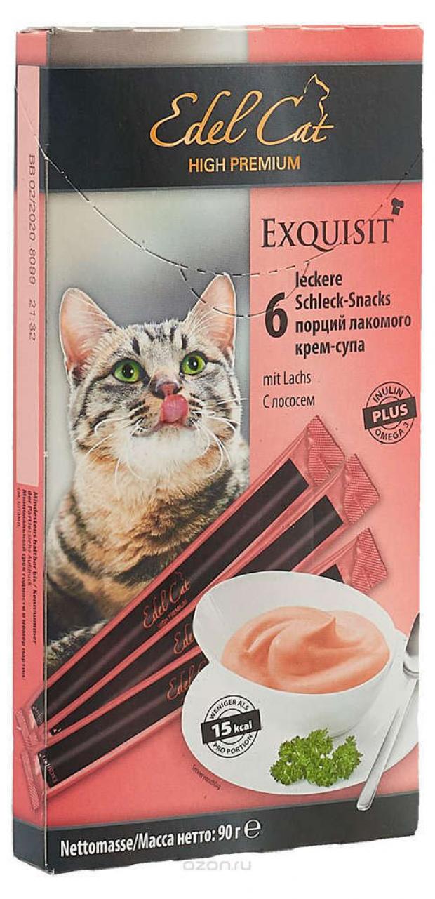 

Лакомство для кошек Edel Cat крем-суп с лососем, 6х15 г