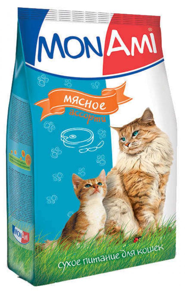 

Сухой корм для кошек Mon Ami мясное ассорти, 400 г