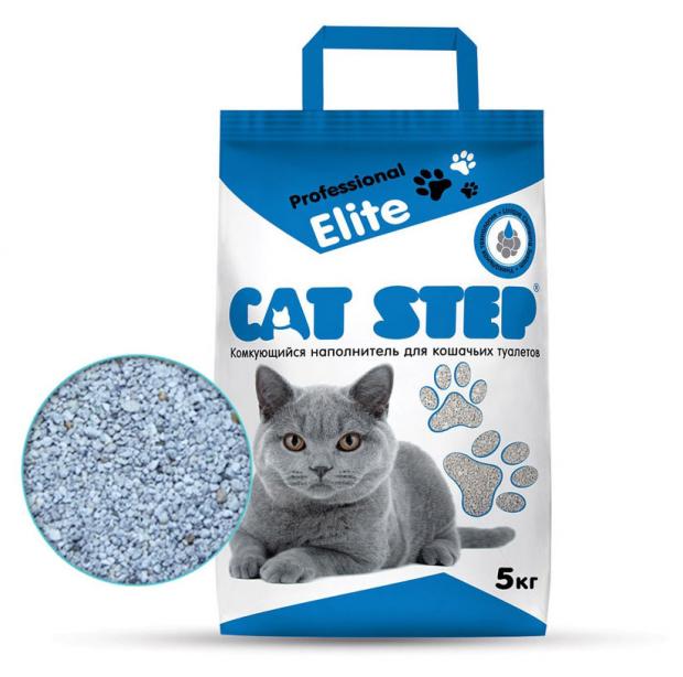 

Наполнитель для кошечьего туалета Cat Step Professional Elite комкующийся, 5 кг