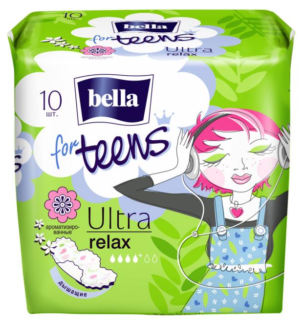 Прокладки гигиенические Bella for Teens Relax дышащие 10 шт 64₽