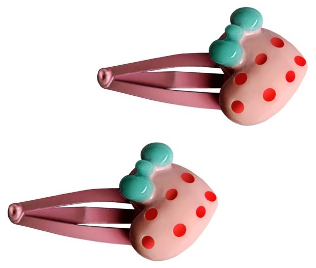 

Заколки-зажимы для волос Clarette сердечко, 2 шт