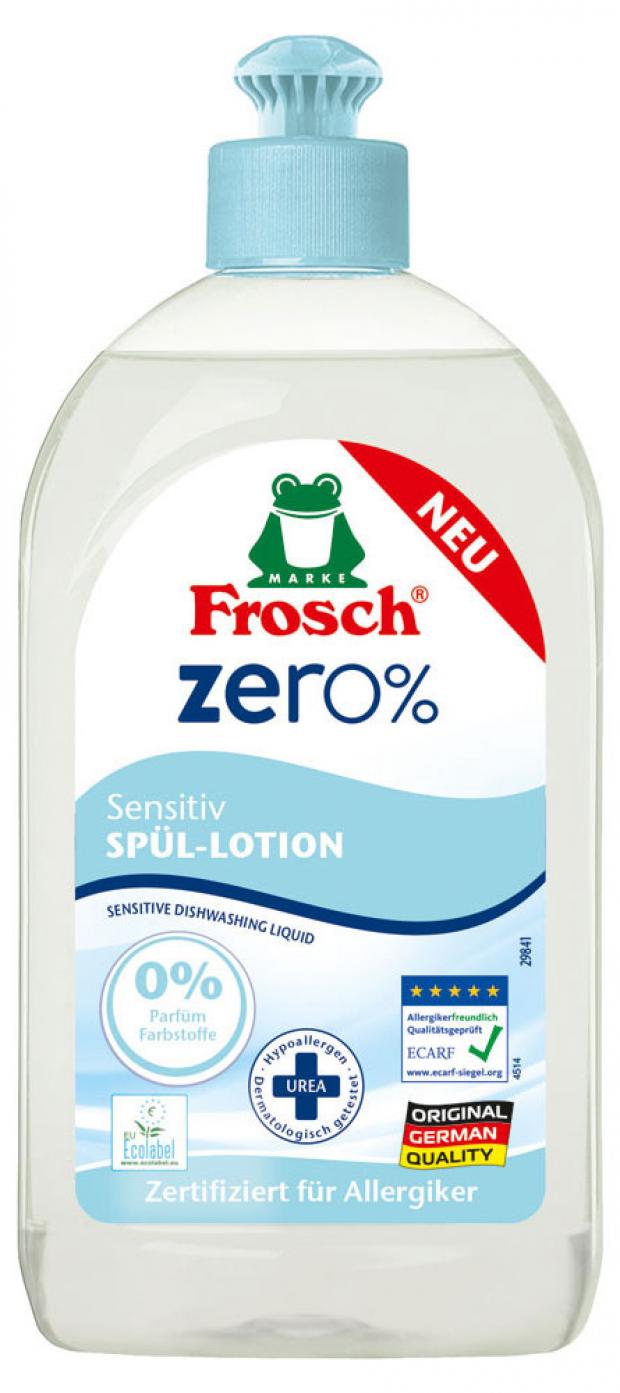 

Средство для мытья посуды Frosch Zero Sensitive гипоаллергенно, 500 мл