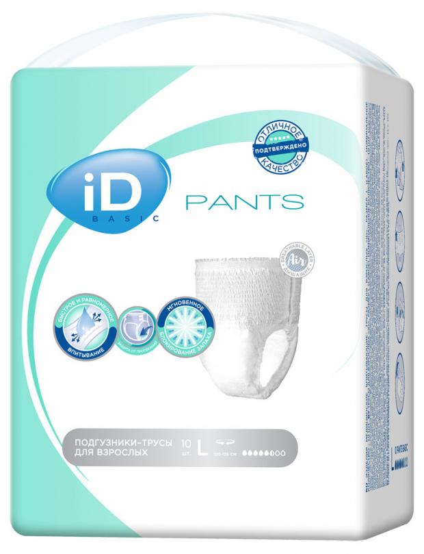 

Трусы урологические для взрослых iD Pants Basic размер L, 10 шт