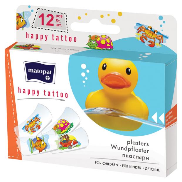 

Пластыри Matopat Happy Tattoo, 12 шт