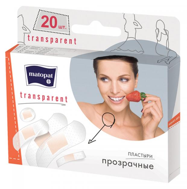 

Пластыри Matopat Transparent, 20 шт