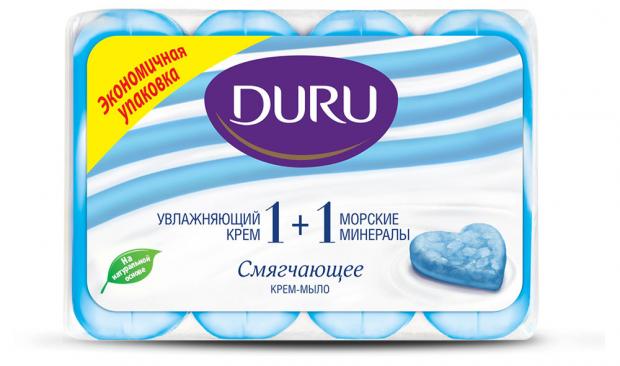Мыло туалетное Duru Минералы моря 4 x 90 г 119₽