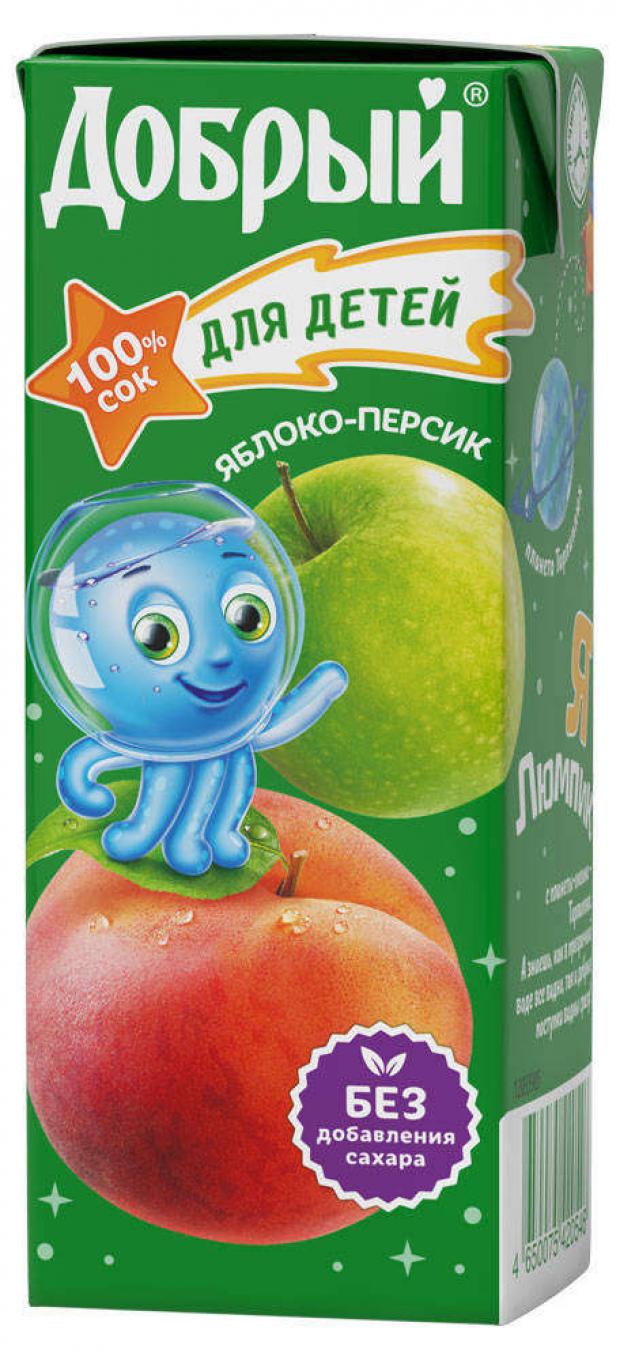 Сок Добрый яблоко-персик с 5 мес 200 мл 29₽