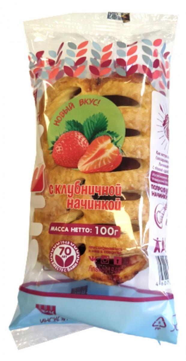 

Снек «Инской» с клубничной начинкой, 100 г