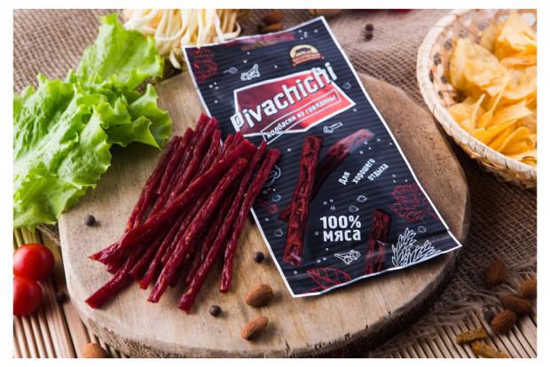 

Колбаски сырокопченые «Костромской Мясокомбинат» Pivachichi из говядины, 60 г