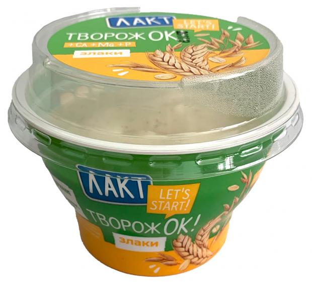 

Масса творожная «Лакт» ТворожОК! со злаками 4%, 180 г