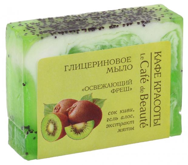 

Мыло туалетное «Кафе Красоты» Освежающий фреш глицериновое, 100 г