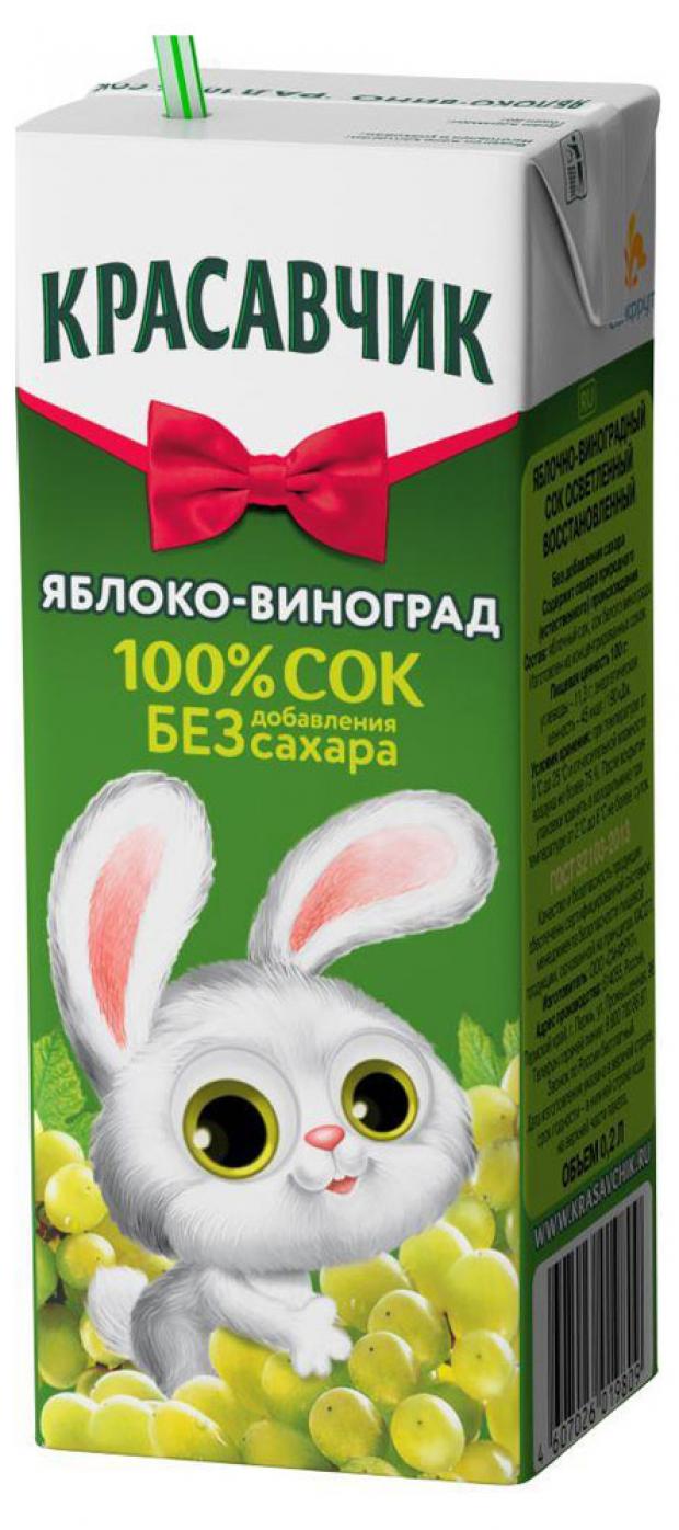 

Сок «Красавчик» Яблочно-виноградный, 200 мл