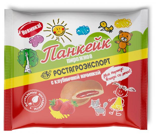 

Пирожное Панкейк «РостАгроЭкспорт» с клубничной начинкой, 40 г