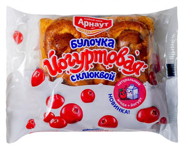 

Булочка йогуртовая «Арнаут» с клюквой, 200 г