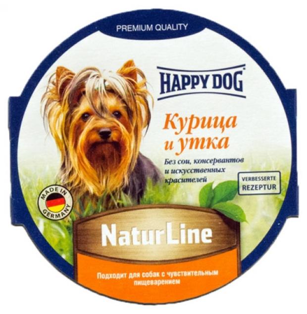 

Консервы для собак Happy Dog паштет с курицей и уткой, 85 г