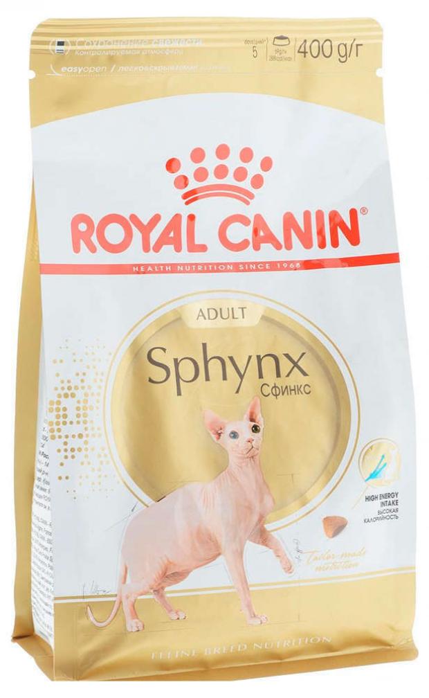 

Сухой корм для взрослых кошек породы сфинкс Royal Canin Sphynx Adult курица, 400 г