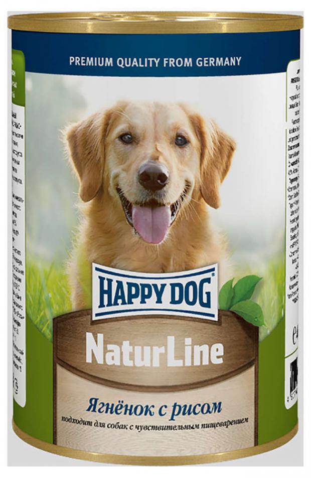 

Консервы для собак Happy Dоg с ягненком и рисом кусочки в соусе, 400 г