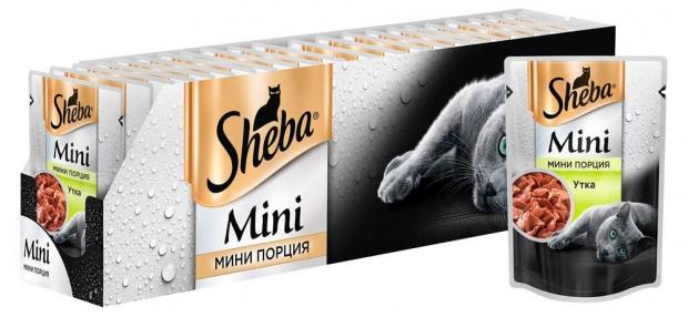 

Корм для кошек Sheba мини порция с уткой, 50 г