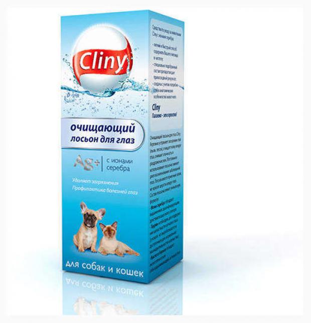 

Лосьон для кошек и собак Cliny очищающий для глаз, 50 мл