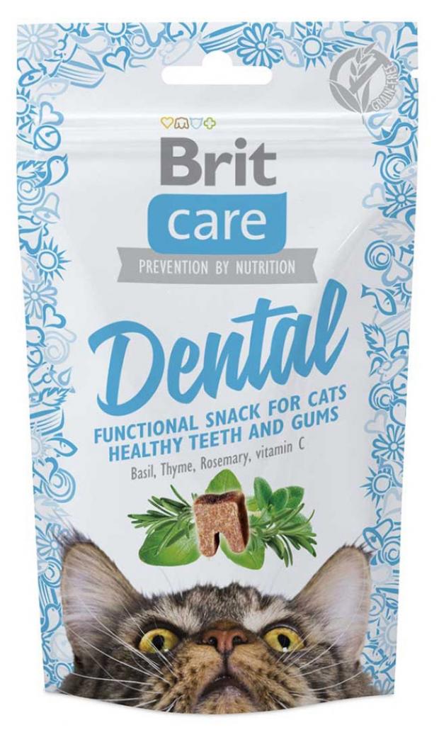 

Лакомство для кошек Brit для очистки зубов, 50 г