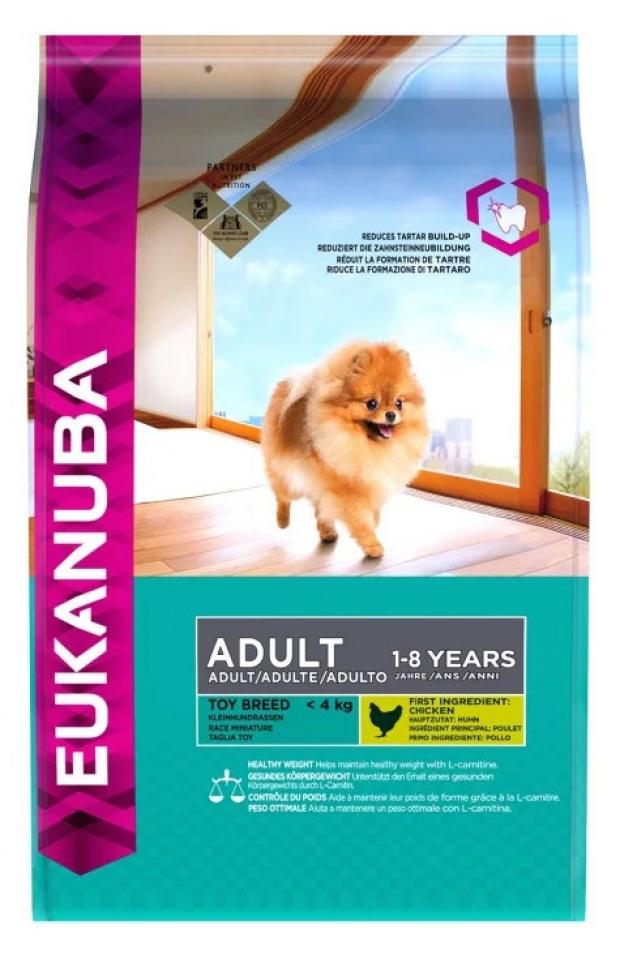 

Сухой корм для собак миниатюрных пород Eukanuba с курицей, 500 г
