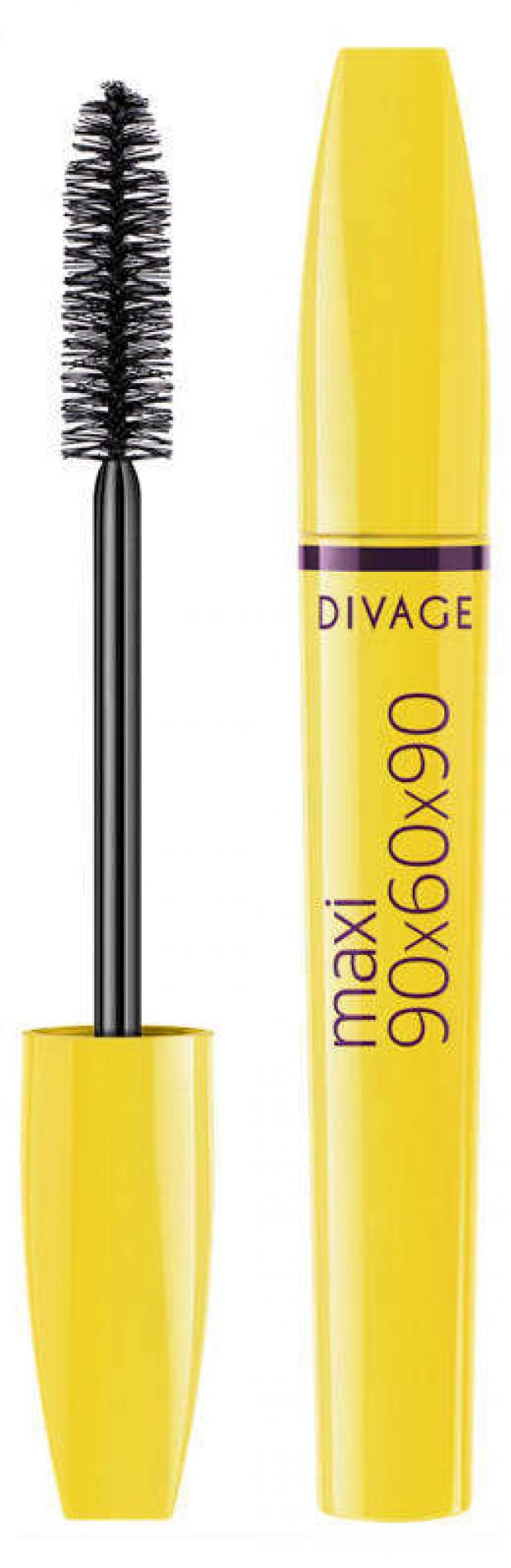 Тушь для ресниц Divage 90х60х90 Maxi 9101 Black, 1 шт