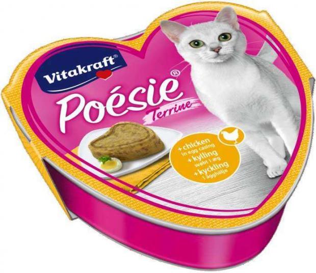 

Корм для кошек Vitakraft Poesie террин из курицы в яйце, 85 г