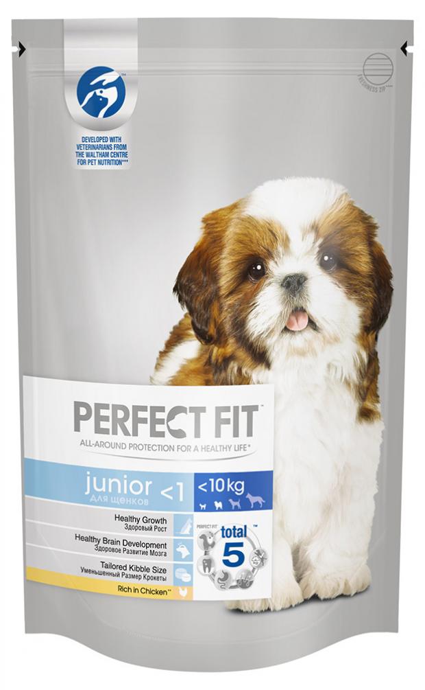 Сухой корм для щенков мелких пород PERFECT FIT с курицей 500 г 178₽