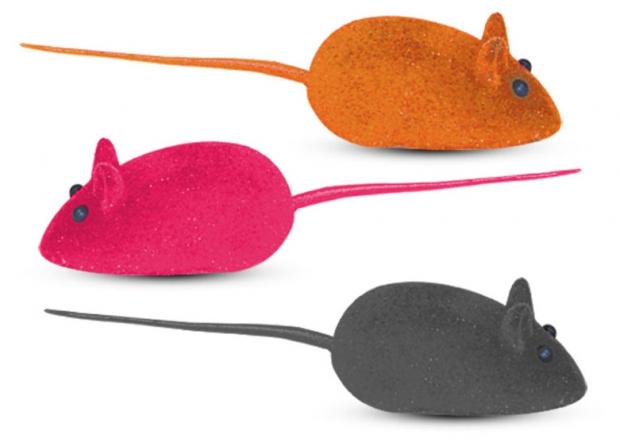 Набор игрушек для кошек Triol мышь из велюра с пищалкой 3 шт 134₽