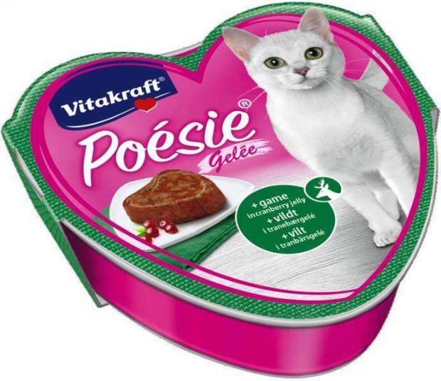 

Корм для кошек Vitakraft Poesie дичь в желе с клюквой, 85 г