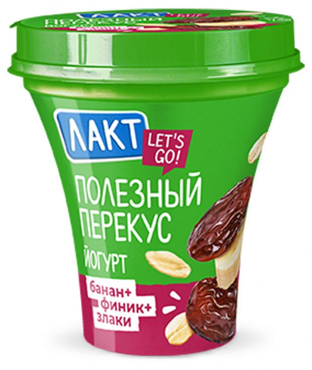 

Йогурт «Лакт» Банан-Финик-Злаки 2,7%, 270 г