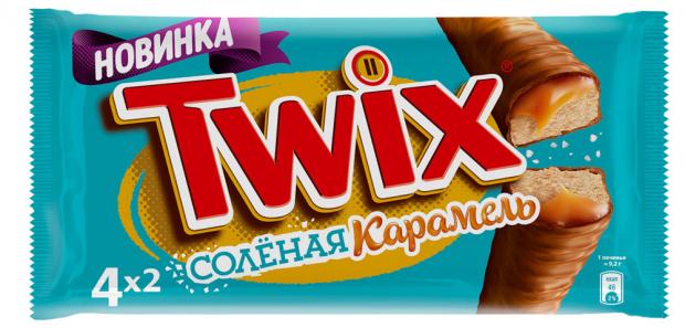 

Батончик шоколадный Twix солёная карамель, 55 г