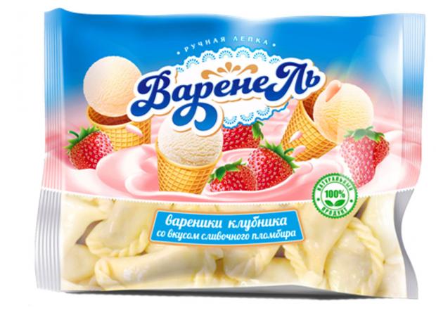 

Вареники «ВаренеЛь» со вкусом клубники и сливочного пломбира, 900 г