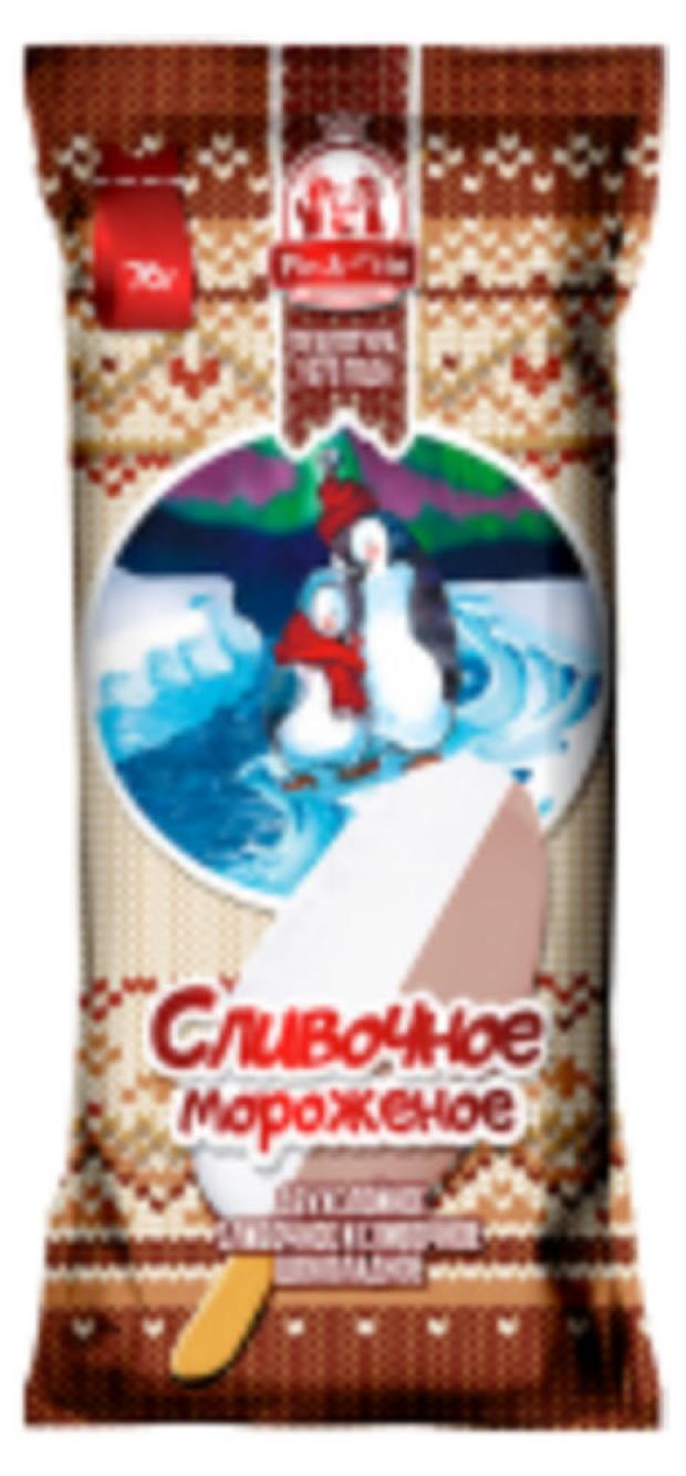 

Мороженое эскимо Pin&vin сливочное и сливочное шоколадное мороженое, 70 г