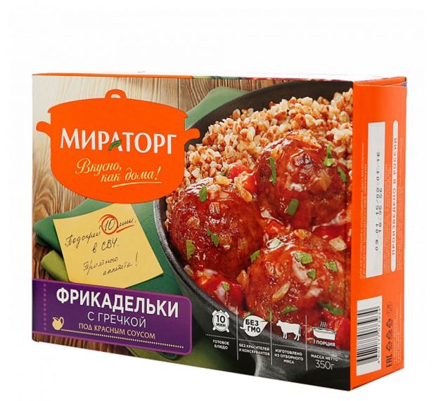 

Фрикадельки с гречкой «Мираторг» под красным соусом, 350 г