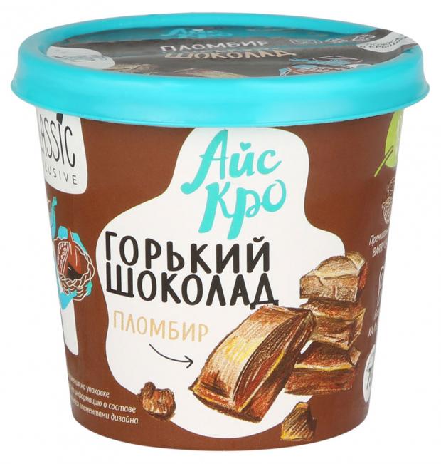 

Мороженое пломбир Icecro горький шоколад, 75 г