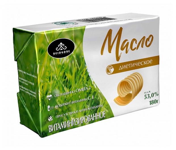 

Масло сливочное Belogore Диетическое 53%, 180 г