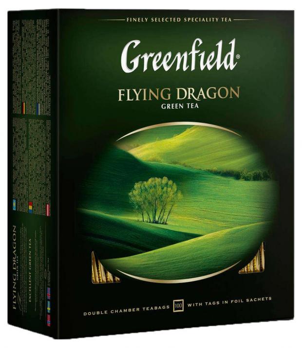 Чай зеленый Greenfield Flying Dragon в пакетиках 100х2 г 386₽