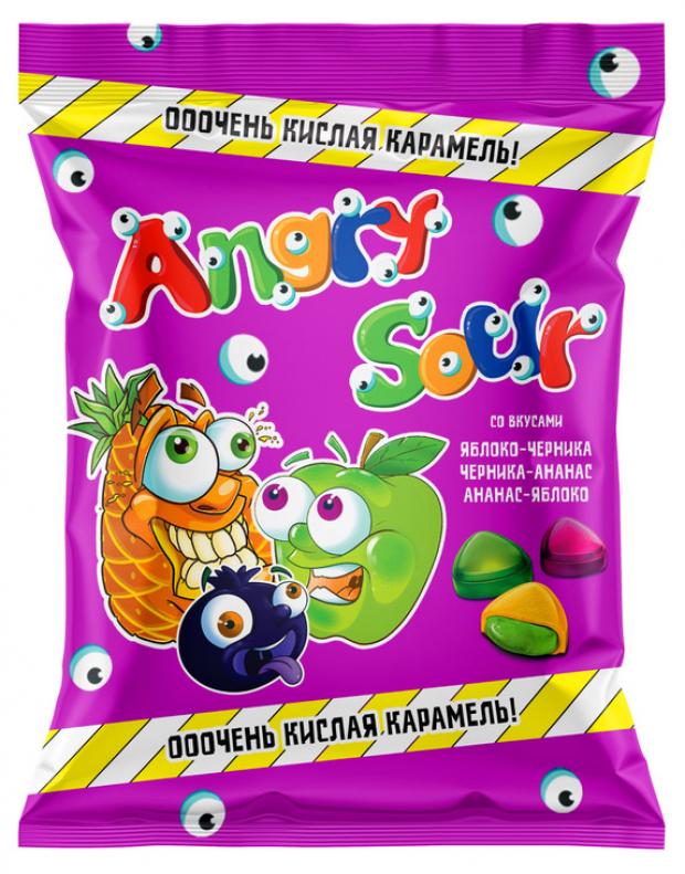 

Карамель Angry Sour очень кислая с желейной начинкой, 120 г