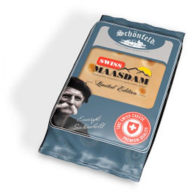 

Сыр полутвердый Schonfeld Swiss Maasdam 48%, 200 г