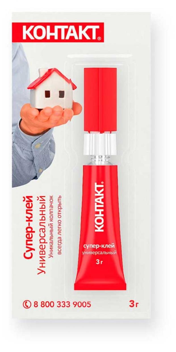 Супер-клей универсальный Контакт 3 г 42₽