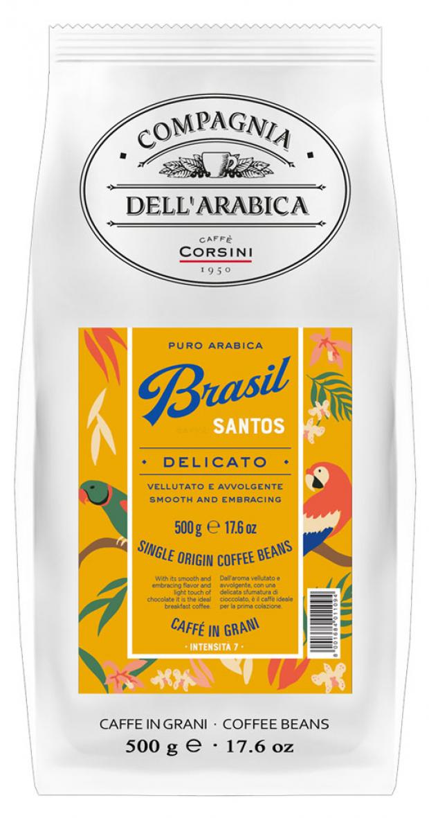 

Кофе в зернах Compagnia Dell'Arabica Brasil Santos, 500 г