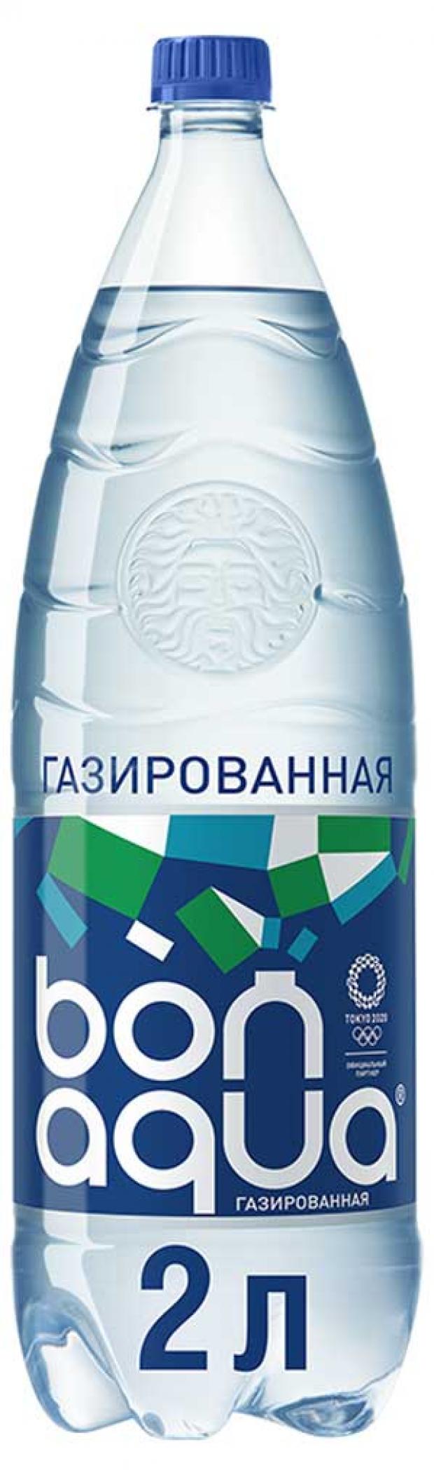 

Вода питьевая BonAqua газированная, 2 л