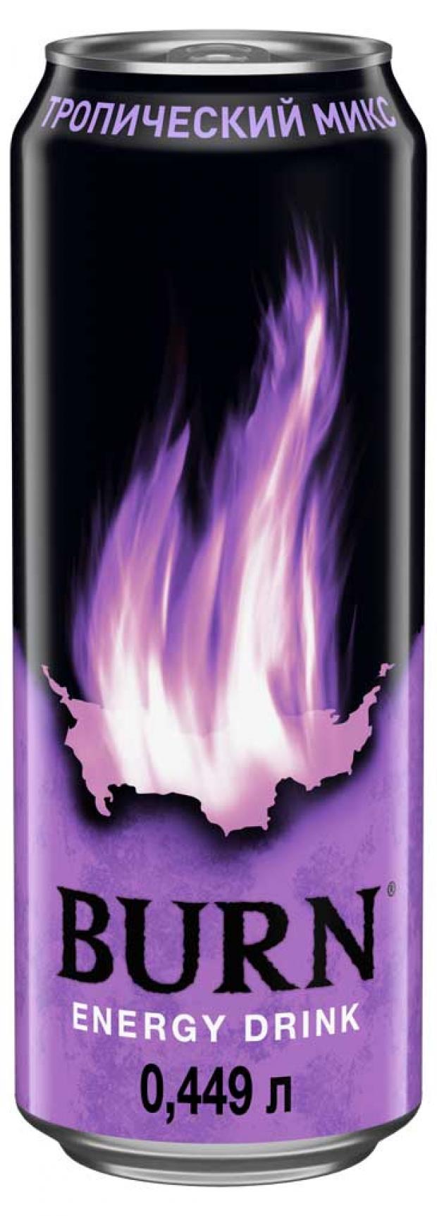 Напиток энергетический Burn тропический микс 499 мл 121₽