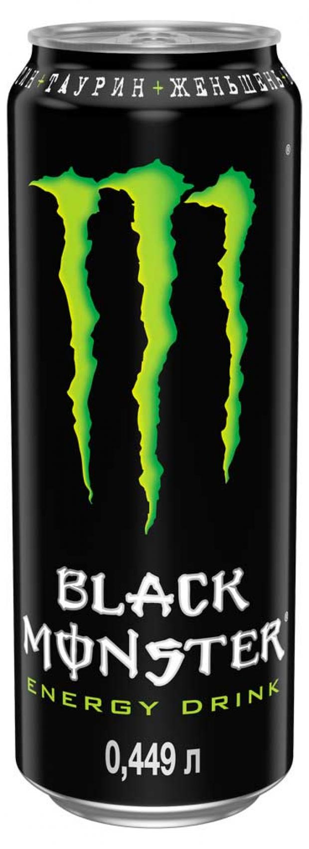 

Напиток энергетический Black Monster Energy, 449 мл