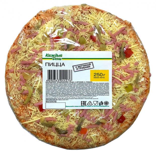 

Пицца с ветчиной и грибами «Каждый день», 250 г