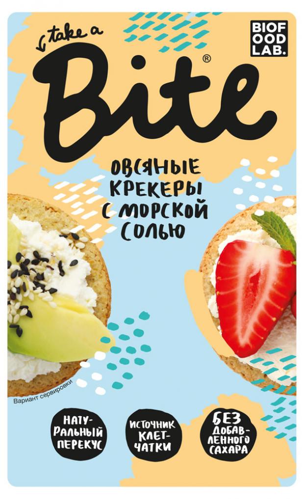 Крекеры овсяные Take a Bite с морской солью, 200 г