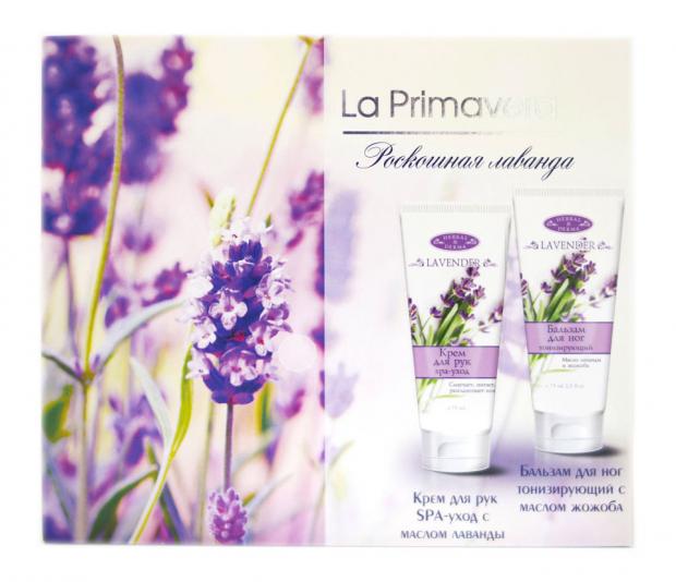 

Подарочный набор Крем для рук La Primavera Лаванда SPA-уход, 75 мл + Бальзам для ног La Primavera Лаванда тонизирующий, 75 мл