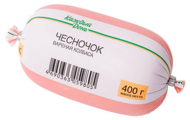 

Колбаса вареная «Каждый день» Чесночек, 400 г